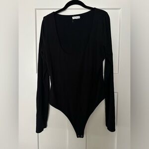 Good American Black Bodysuit
